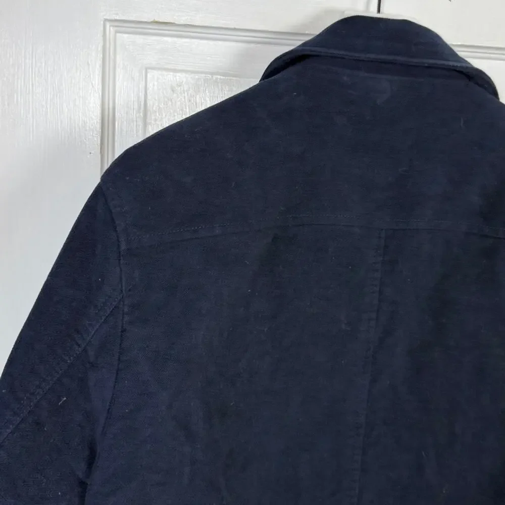 Banana Republic Men’s Navy Moleskin Long-Sleeve Shacket Jacket M-356 Sz L
